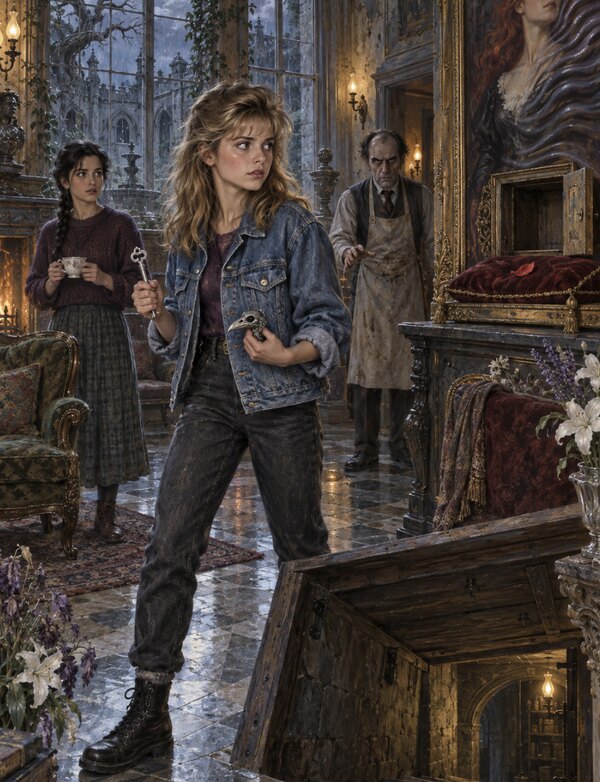 Illustrated Horror story cover